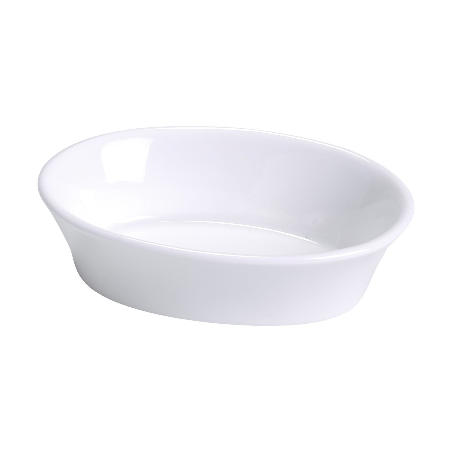 Chinaware, Oval Baking Dish, 10 Oz., 6 1/4"W X 4 1/2"L X 1 1/4"H