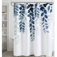 thumbnail image 5 of RV Blue Eucalyptus Shower Curtains 42 inch Stall Floral Watercolor Leaf Spring Shower Curtain for Bathroom Vine Botanical Shower Curtain Natural Nature Country Style Vine Bathroom Decor, 5 of 8