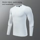 thumbnail image 5 of Minnieouse Ropa interior térmica, medias elásticas de secado rápido, chándal de baloncesto para hombre, camisetas de manga larga, ropa deportiva de Camisetas Negro 26# Minnieouse AP013548-19, 5 of 6