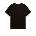 thumbnail image 2 of Milano Italy Graphic Crew Neck T-Shirt for Women - Soft Cotton, Casual Short Sleeve Tee with Bold Letter Print, Machine Washable, Black, Ladies Leisure Tees, 2 of 6