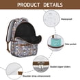 thumbnail image 4 of Hedgehogs and Forest Animals Pattern Backpack for School,Cute School Bag,Schoolbag with Adjustable Shoulder Straps & Padded Back,15.3"x11"x7.1".﻿, 4 of 6