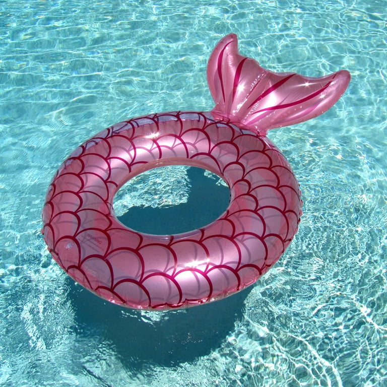 Inflatable Pink Mermaid Tail Adult Float Water Party Floats Swimming Pool Toys Inflatable Pink Mermaid Tail Adult Float Water Party Floats Swimming Pool Toys