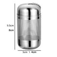 thumbnail image 6 of Pebbuoy Stainless Steel Tea Infuser Strainer Fine Mesh Tea Ball Steeper for Loose Leaf Tea Reusable Tea Filter Bags Diffusers with Chain Hook And Lid, 6 of 7