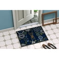 thumbnail image 4 of Carolines Treasures BB5091MAT 18 x 27 in. Blue Flowers Min Pin Indoor or Outdoor Mat, 4 of 4