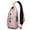 Pink-14, variant on Nautical Beacon Sling Bag Featuring Navy Marine Vessel and Coastal Lighthouse Print, Lightweight Crossbody Backpack, Adjustable Strap, Durable for Travel and Sailing Trips