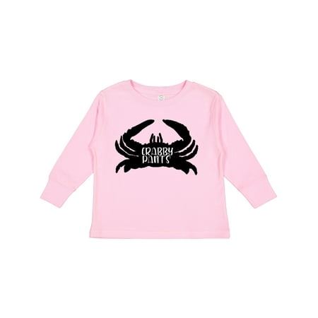 

Inktastic Crabby Pants Boys or Girls Long Sleeve Toddler T-Shirt
