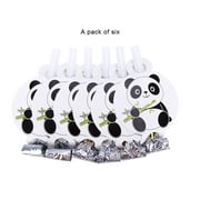 JENSA Clearance Panda Birthday Party Decorative Props Holiday Party Cutlery Set Paper Cup Paper Tray Professional Fashion