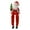 Left Hand, variant on Farfi Sitting Santa Claus Figurine Christmas Decoration Santa Claus Ornament with Long Legs for Xmas Party Mantel Decor New Year Gift(Right Hand)