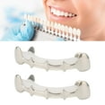 thumbnail image 4 of Hip Hop False Tooth Set,  Festival Tooth Decoration Accessory, Fits Most Sizes, Durable Brass Base, Easy To Wear, 4 of 8
