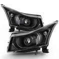 thumbnail image 2 of ACANII - For 2011-2015 Chevy Cruze Black Housing Projector Style Headlights Headlamps Assembly Driver & Passenger Side, 2 of 4