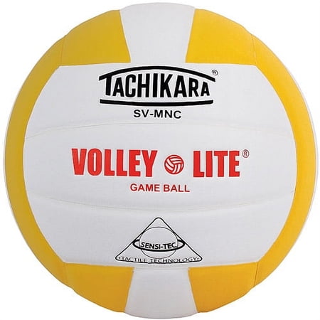 Tachikara SVMNC Volley-Lite Training Volleyball, Gold/White