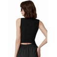 thumbnail image 6 of Vest Tops for Women, Knit V-Neck Sleeveless Button Down Vest Business Casual Outfits Black L, 6 of 8