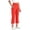 Orange, variant on Girls' Flare Capri Pants High Waisted Side Split Crop Bootcut Pants Summer Yoga Workout Cropped Bell Bottoms With Pockets