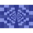 thumbnail image 1 of Ahgly Company Machine Washable Indoor Rectangle Transitional Sky Blue Area Rugs, 2' x 4', 1 of 7