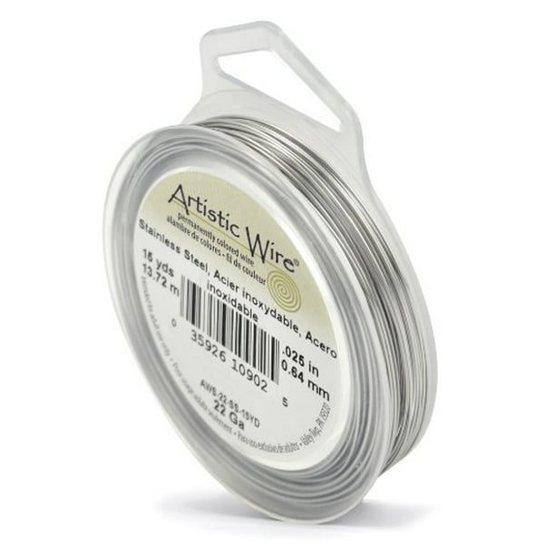 Artistic Wire 22 Gauge .64 mm Stainless Steel Craft Wire 18 1.0