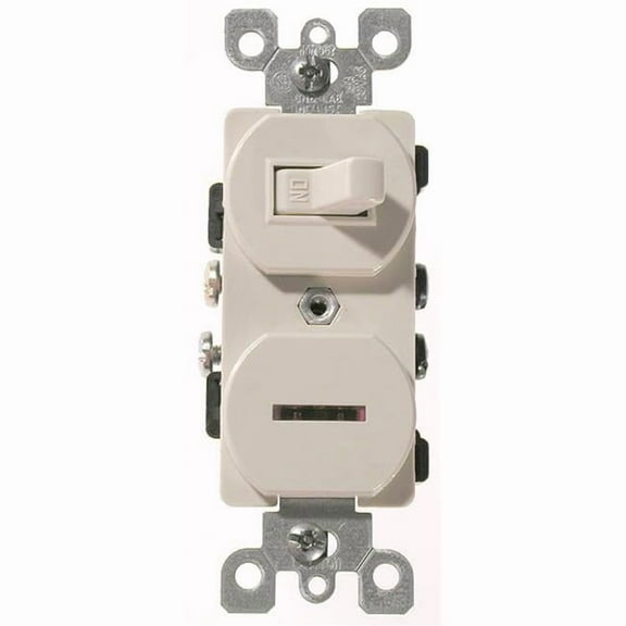 Ivory Commercial Grade Pilot AC Combination Switch Tog