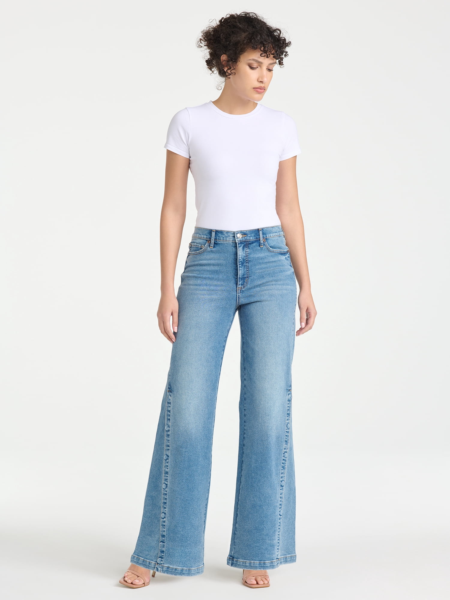 Sofia Vergara Women's and Women's Plus Size Margot Snap Wide Leg Sizes 0-26W