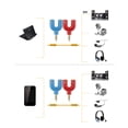 thumbnail image 3 of 3.5mm Audio Adapter 1-to-2 Audio Adapter U-shaped Converter Mobile Headset Splitter, 3 of 8