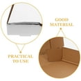 thumbnail image 4 of Kraft Paper Pizza Boxes for Storage Use Lightweight Compact Design Coffee Color 10pcs, 4 of 7