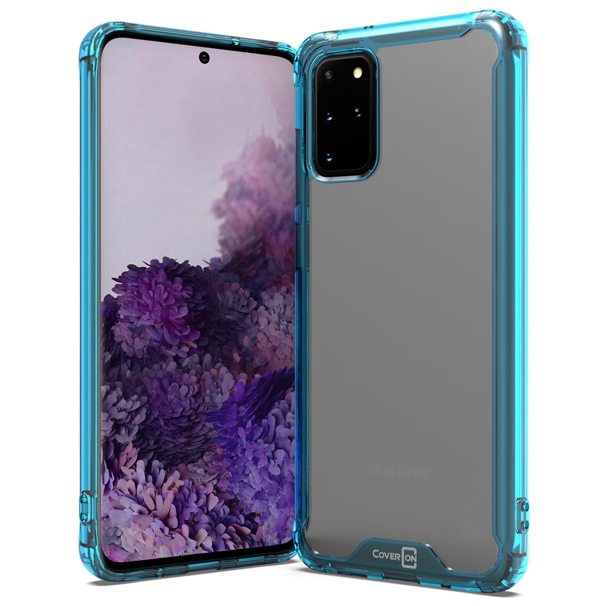 CoverON Samsung Galaxy S20 Plus Case Clear Slim Fit Hard Protective Phone Cover with TPU Bumpers - Pure View Series