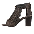 thumbnail image 3 of Roper Womens Bettina Fringe Peep Toe Shootie Pumps Casual Shoes, 3 of 5