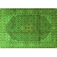 thumbnail image 1 of Ahgly Company Indoor Rectangle Medallion Green Traditional Area Rugs, 8' x 12', 1 of 1