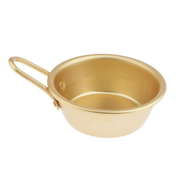 Tazón de taza de aluminio tradicional coreano, olla para acampar, sopa Ramen