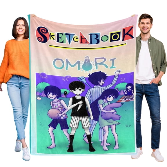 Blanket Cool Omori for Boys Girls Lightweight Kids Throw Blanket Cute Soft Blankets Flannel Plush Blankets Gifts 30x40in