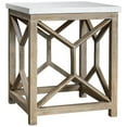 thumbnail image 2 of Home Square 22" Square Stone Top End Table in Ivory and Oatmeal - Set of 2, 2 of 8