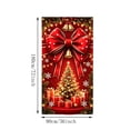 thumbnail image 2 of Christmas Door Covers for Front Doors Decoration, 72 x 36 Inch Door Cover Decor for Outdoor Porch, Holiday Xmas, Farmhouse Home Party, Red, 2 of 6