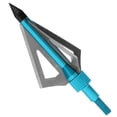 thumbnail image 6 of 12Pcs 100 Grain 3 Blade Crossed Broadhead Screw-in Arrows Tips for Compound Bow Crossbow Archery Hunting with Broadheads -Blue, 6 of 9