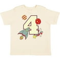 thumbnail image 3 of Inktastic 4th Birthday Outer Space Theme Boys or Girls Toddler T-Shirt, 3 of 5