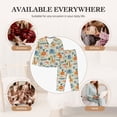thumbnail image 7 of Daiia Jungle Animals for Women's Long-Sleeved Pajama Set – Soft & Comfortable Sleepwear Button-Up Pajamas Cozy Lounge Wear-X-Large, 7 of 7