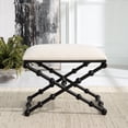 thumbnail image 3 of Uttermost Iron Drops Small Bench in Black, 3 of 6