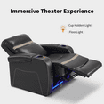 thumbnail image 6 of MCombo Power Recliner Chair with Adjustable Headrest, Home Theater Seating with USB Port, LED Light & Armrest Storage, Electric Reclining Chair for Living Room HTS400, 6 of 10