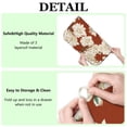 thumbnail image 6 of Microfibre Drying Mat for Kitchen White Flowers on Red Dish Drying Drainer Mat Absorbent Pioneer Drying Mat Washing Up for Glass, Plate & Cup 16inch X 18inch, 6 of 7