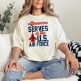 thumbnail image 2 of Proud Parent Supporting U.S. Air Force, Ivory Comfort Colors T-Shirt, XL, 2 of 3