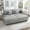 Grey, variant on Modern Chaise Sofa, 75.5" Chaise Lounge Sofa with Adjustable Backrest, Upholstered Comfy Sleeper Couch with Cup Holders, Phone Holder and Storage Compartments for Living Room, Light Grey