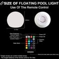 thumbnail image 7 of Floating Pool Lights Inflatable Waterproof Solar Glow Globe, 3.15in Outdoor Pool Ball Lamp 16 Color Changing LED Night Light, Party Decor for Swimming Pool, Beach, Garden 4PC, 7 of 7
