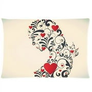 WOPOP Sweet Motherlove Zippered Pillow Case 20x30 inches Two Sides Print