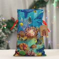 thumbnail image 4 of Fuzoiu Sea World Print Christmas Gift Bag,Burlap Gift Bag with Drawstring Closure & Hang Tag,Perfect for Holidays, Birthdays, and Special Occasions-Small, 4 of 7