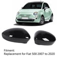 thumbnail image 4 of KIMISS 2 Pcs Side Mirror Cover,Left Right Door Side Rearview Mirror Cover  ABS Wing Mirror Cover for  500 2007 to 2020, 4 of 8