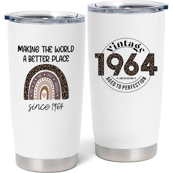 60th Birthday Gifts for Women, 1964 Birthday Gifts, 60 Years Old Birthday Gifts, Funny 60th Birthday Gifts Ideas, Gifts for Women Turning 60, Gifts for 60th Birthday 20 oz Tumbler