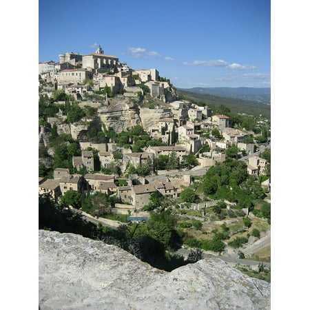Canvas Print Village Vaucluse Gordes French Provence Stretched Canvas 10 x (Best Villages In Provence)
