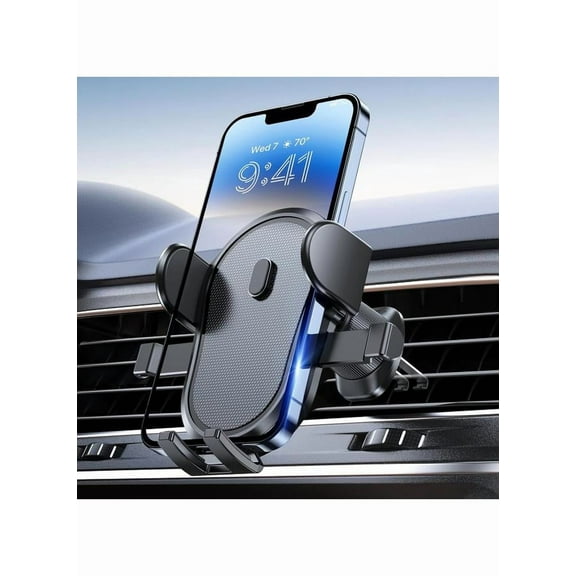 Car Vent Phone Mount, Universal Cell Phone Mount [Upgraded Clip Never Fall Off] Hands Free Airvent Phone Holders for Your Car Compatible with iPhone All Smartphones