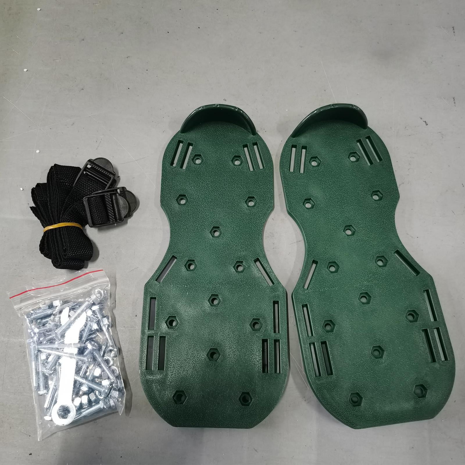 Aymzbd 1 Pair Garden Nail Shoes Garden Yard Grass Cultivator Scarification Lawn Aerator