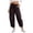 Drawstring-Black, variant on Hvogkswy Jeans for Women Solid Elastic Waist Straight Leg Jeans Loose Pull On Work Casual Stretchy Denim Pants with Pockets