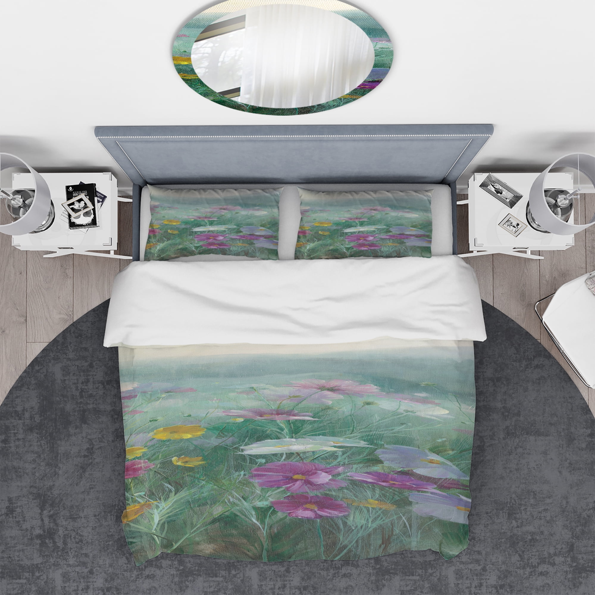 Designart 'Cosmos at Dawn III' Geometric Duvet Cover Set