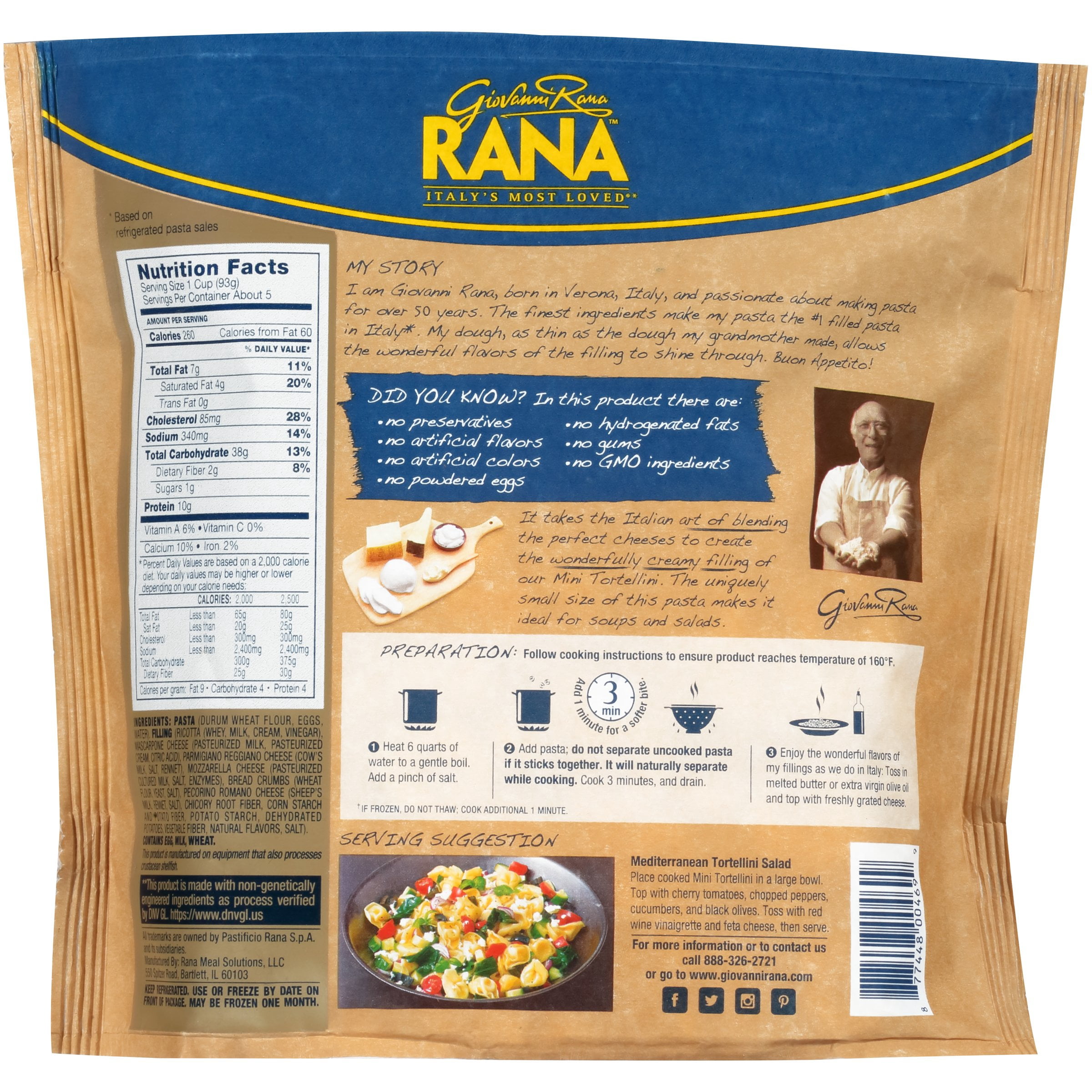 Rana Classic Cheese Mini Tortellini 18 oz.