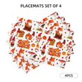 thumbnail image 3 of Placemats Set of 4 / 6, Autumn Gnome Placemats for Dining Table Indoor/Outdoors Heat Resistant Washable Placemats 18" x 12", 3 of 8